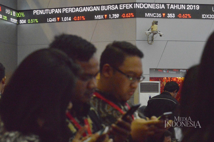 Pada penutupan perdagangan saham 2019, IHSG ditutup pada level 6.299 atau naik 1,7 persen dari perdagangan awal tahun (year on date). 