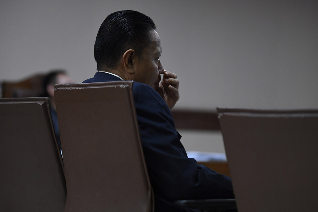 Terdakwa kasus dugaan suap impor bawang putih I NYoman Dhamantra menjalani sidang dakwaan di Pengadilan Tipikor, Jakarta.