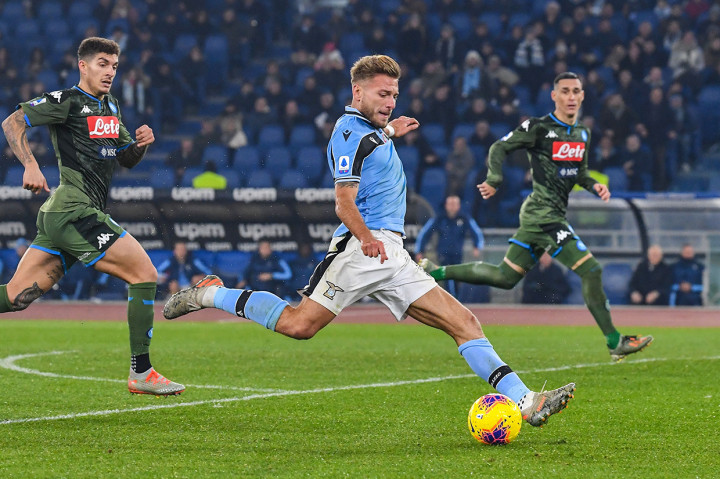 Lazio memenangi laga berkat Ciro Immobile. 