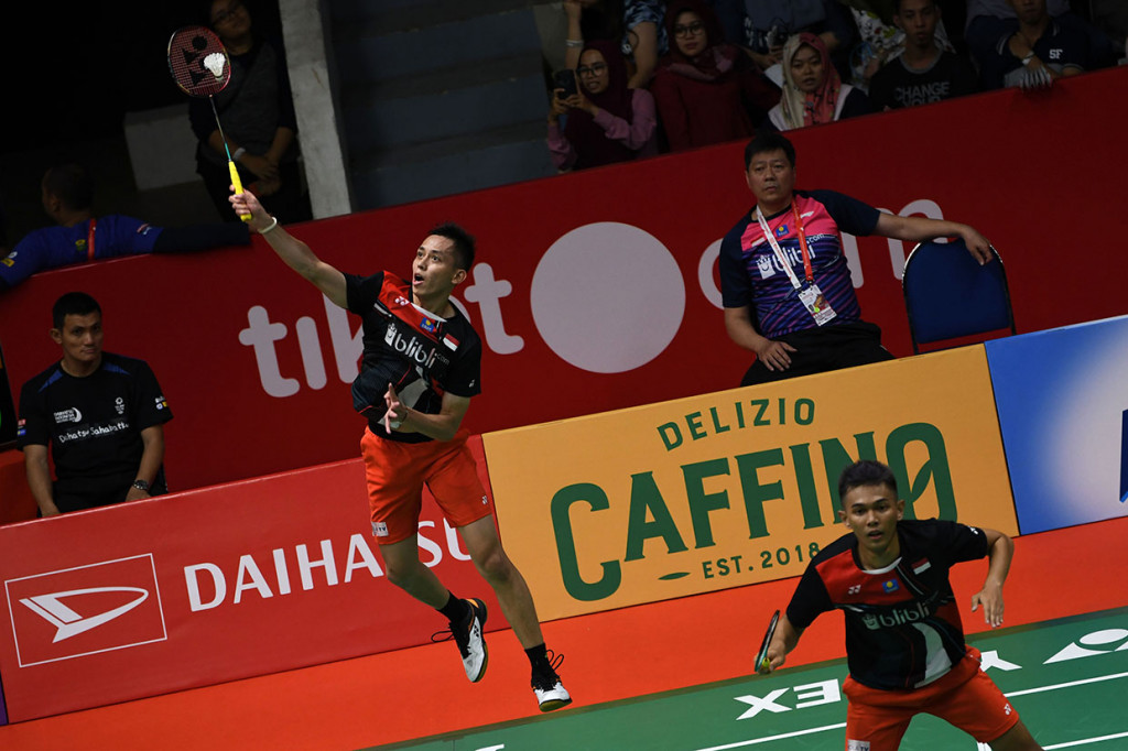 Pada babak pertama Indonesia Masters, Fajar/Rian yang menjadi unggulan kelima mengalahkan pasangan Jepang, Akira Koga/Taichi Saito. 