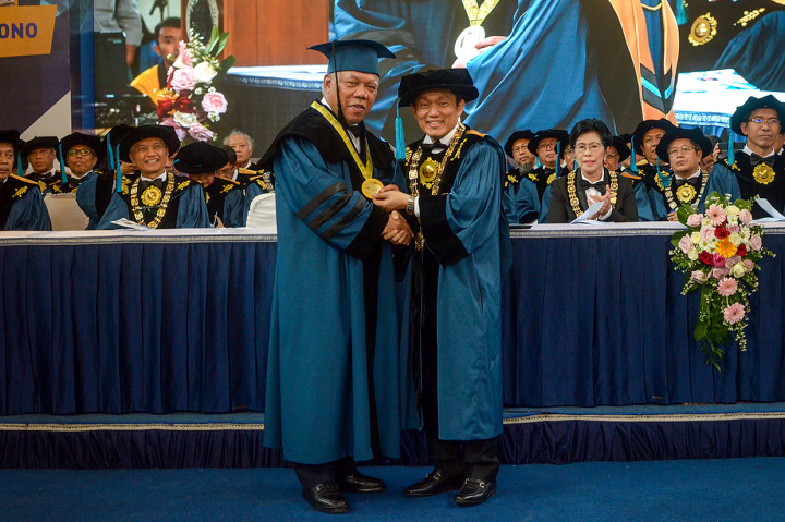 ITB memberikan gelar tersebut kepada Basuki atas sumbangsihnya dalam bidang infrastruktur sumber daya air dan infrastruktur tahan gempa, serta Basuki pun disebut selalu berhasil dalam menyelesaikan berbagai proyek infrastruktur yang sangat kompleks.