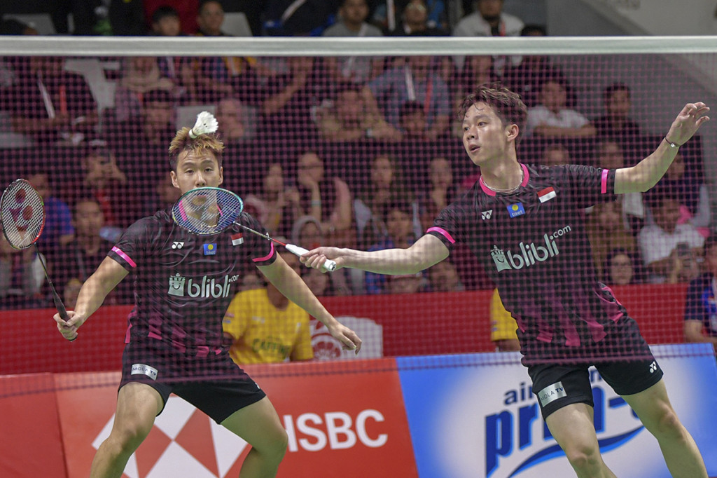 Kevin/Marcus menang dengan skor 21-19 dan 21-13. 