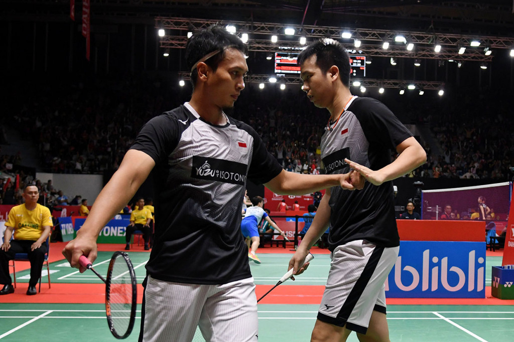 Kevin/Marcus menyusul dua pasangan Indonesia lainnya, Fajar Alfian/Muhammad Rian Ardianto dan Mohammad Ahsan/Hendra Setiawan, yang telah memastikan diri lolos sebelumnya.