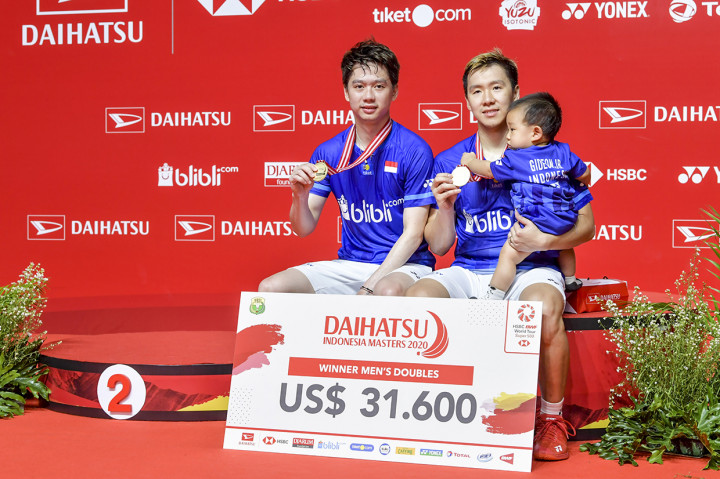 Marcus/Kevin meraih gelar ketiga di ajang BWF World Tour level 500 itu. Sejak 2018, salah satu pasangan pelatnas PBSI itu selalu menjadi kampiun di Indonesia Masters.