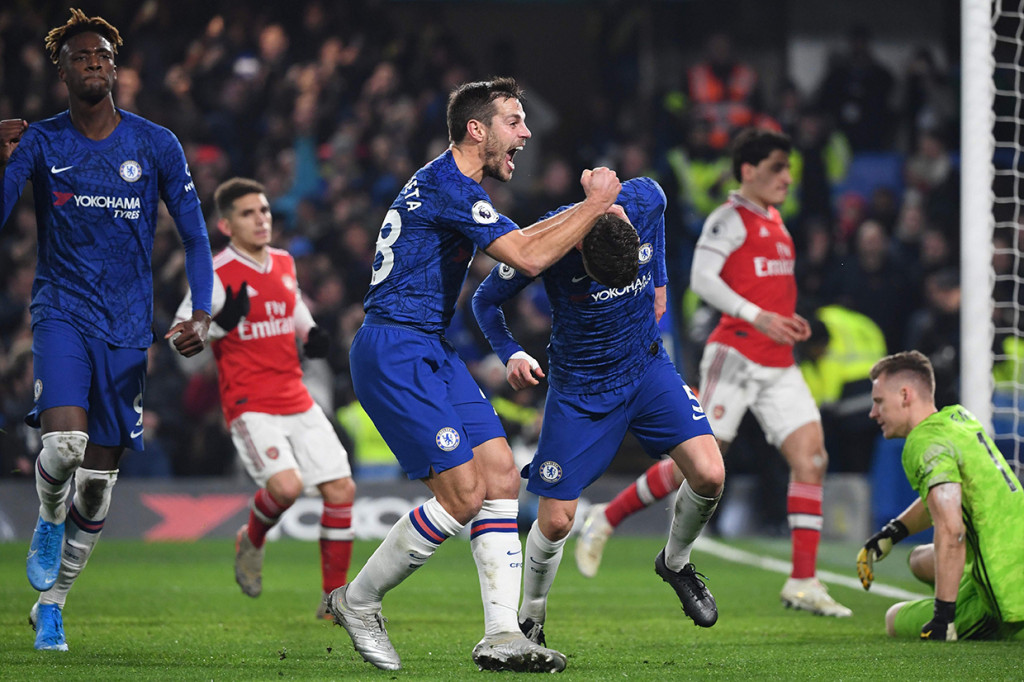 Jorginho yang maju sebagai eksekutor menunaikan tugasnya dengan baik. 