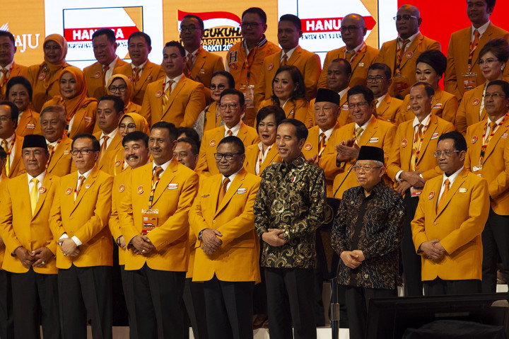 Terdapat 45 pengurus yang dikukuhkan mulai dari dewan kehormatan, dewan penasihat, hingga pengurus harian. Pengukuhan Pengurus DPP Partai Hanura Masa Bakti 2019-2024 tersebut mengangkat tema 'Hanura Untuk Indonesia'. Acara tersebut dihadiri Presiden Joko Widodo dan Wapres Ma'ruf Amin.