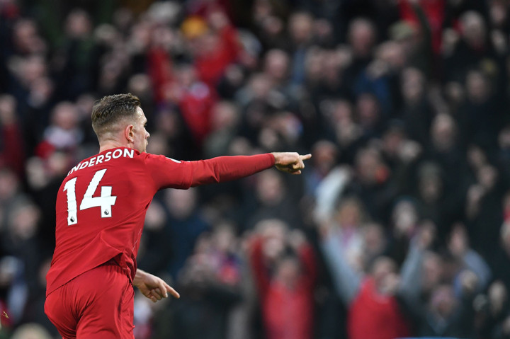 Gol dari Jordan Henderson plus brace Mohamed Salah kemudian memantapkan kemenangan Liverpool.