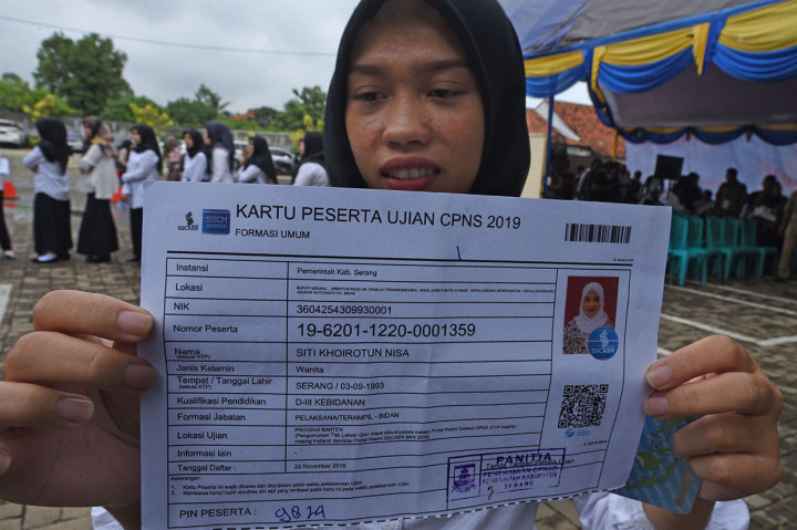 Pelaksanaan tes seleksi CPNS juga digelar di sejumlah provinsi, seperti Banten dan Jawa Tengah. Antara Foto/Asep Fathulrahman