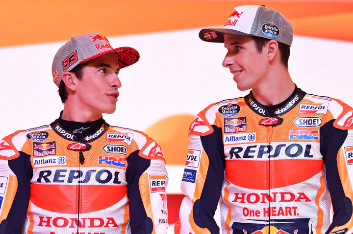 Repsol Honda memperkenalkan Marquez bersaudara sebagai pebalapnya.