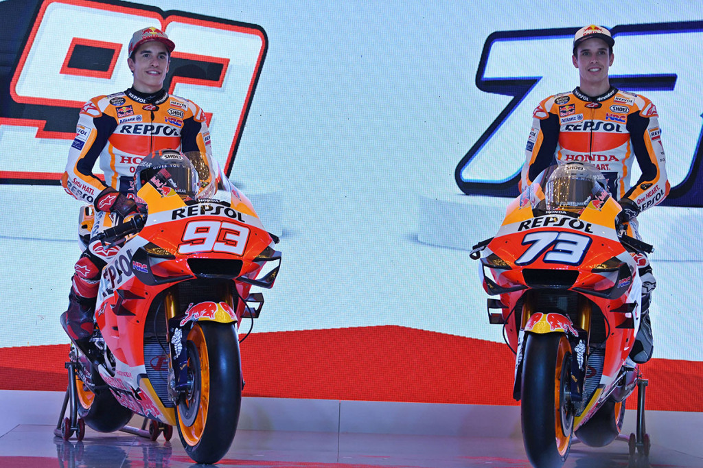 Marc masih mengenakan nomor 93 sebagai andalannya dan Alex akan menggunakan nomor 73 yang dipakainya saat menjuarai Moto2 musim lalu. Marquez pun berjanji akan semaksimalkan mungkin untuk mempertahankan gelar juara dunia yang sudah diraih sejak 2016.
