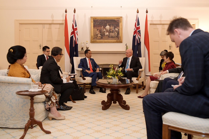Hal itu disampaikan Gubernur Jenderal Australia David Hurley kepada Presiden Joko Widodo dalam lawatannya ke Negeri Kanguru, tepatnya pada jamuan santap siang yang turut dihadiri oleh Perdana Menteri Australia Scott Morrison.