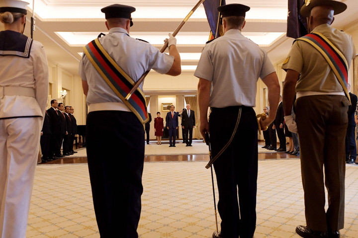 Kunjungan ke Government House ini merupakan agenda pertama Presiden Jokowi di hari kedua berada di Canberra.