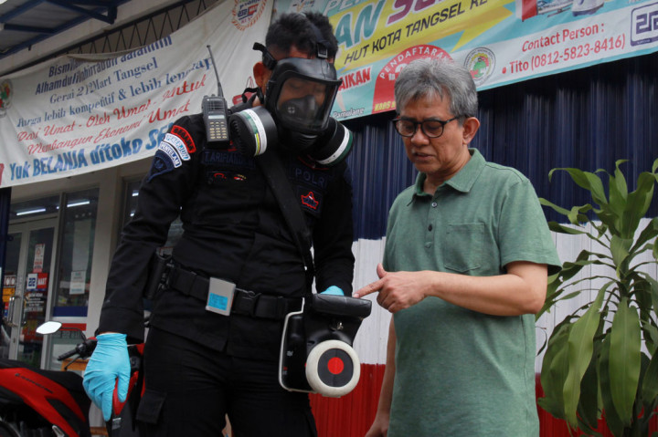 Pengukuran tersebut dilakukan untuk memastikan tingkat paparan radioaktif yang ditemukan di kawasan tersebut.