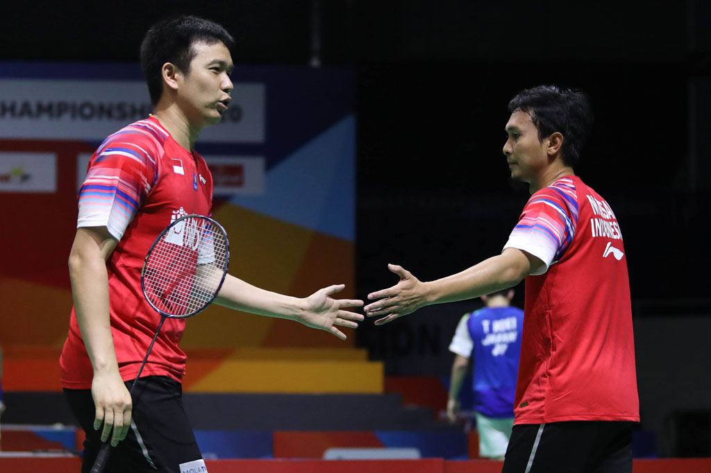 Indonesia sebelumnya mencuri poin lewat ganda putra Hendra Setiawan/Mohammad Ahsan yang sukses mengalahkan MR Arjun/Dhruv Kapila dengan skor 21-10, 14-21, dan 23-21.