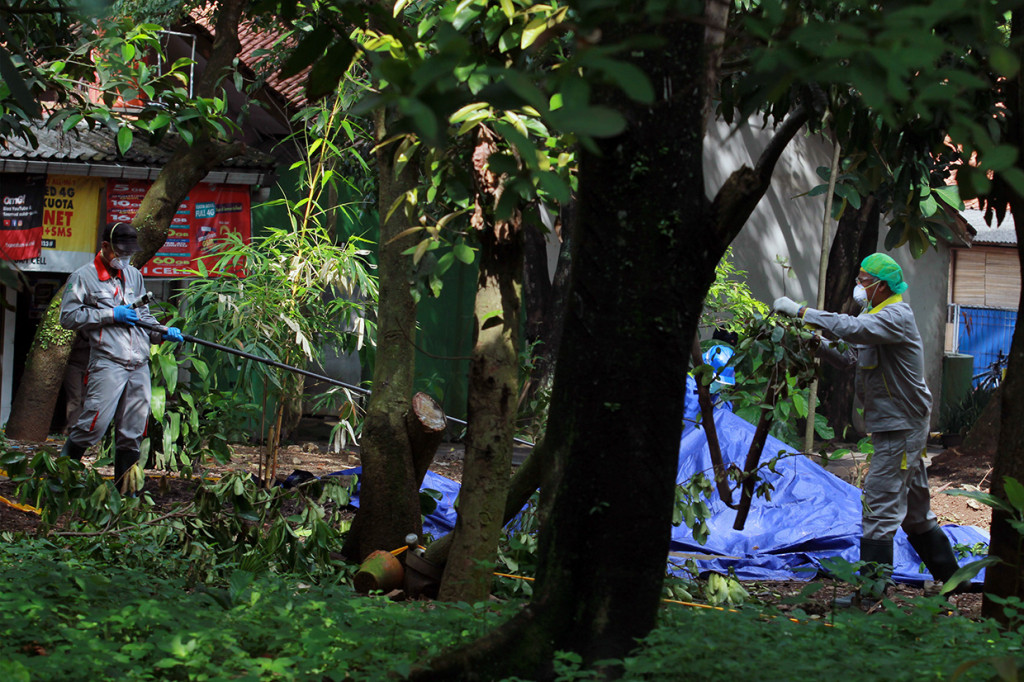 Tanah dan tumbuhan itu selanjutnya akan dibawa ke Lab Nuklir untuk mengetahui tingkat keamanan paparan tinggi radioaktif di kawasan tersebut. 