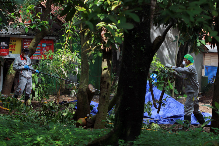 Tanah dan tumbuhan itu selanjutnya akan dibawa ke Lab Nuklir untuk mengetahui tingkat keamanan paparan tinggi radioaktif di kawasan tersebut. 