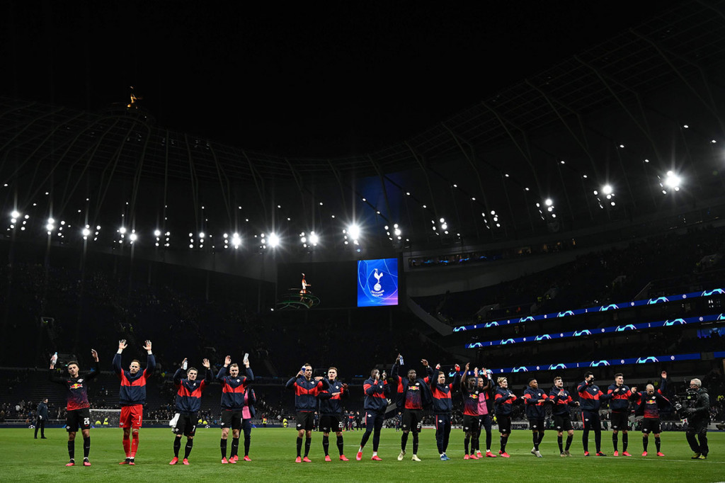 Tak ada tambahan gol lagi hingga laga usai. Kemenangan tersebut membuat Leipzig hanya butuh hasil imbang saat bermain di kandang sendiri pada leg kedua 11 Maret mendatag untuk meraih tiket perempat final. Sementara Tottenham setidaknya harus menang dengan selisih dua gol.