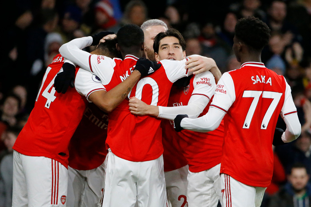 Ketiga gol Arsenal masing-masing dicetak Nicolas Pepe dan Pierre-Emerick Aubameyang (2 gol). 