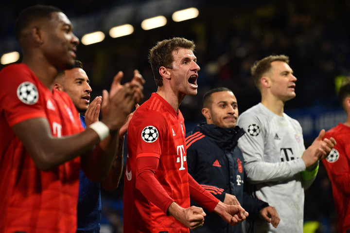 Kemenangan 3-0 menjadi modal berharga bagi Muenchen saat menjamu tim London itu pada leg kedua, 19 Maret mendatang.