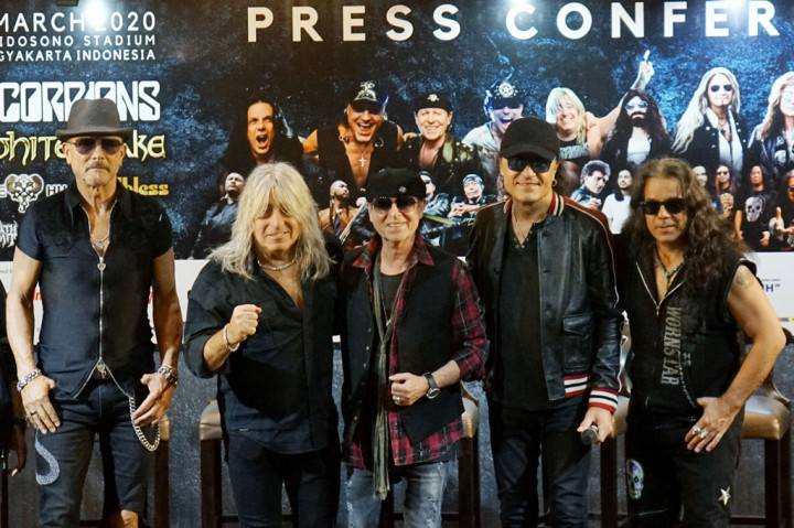 Band rock asal Jeman itu dijadwalkan tampil dalam perhelatan JogjaROCKarta 2020 bersama band asal Inggris Whitesnake di Stadion Kridosono Yogyakarta, pada Minggu 1 Maret 2020.