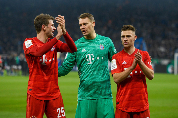 Skor 1-0 bertahan hingga laga usai. Kemenangan di Veltins Arena, Gelsenkirchen, tersebut sekaligus mengamankan penampilan Bayern di semifinal Piala Jerman untuk ke-11 kalinya secara beruntun.