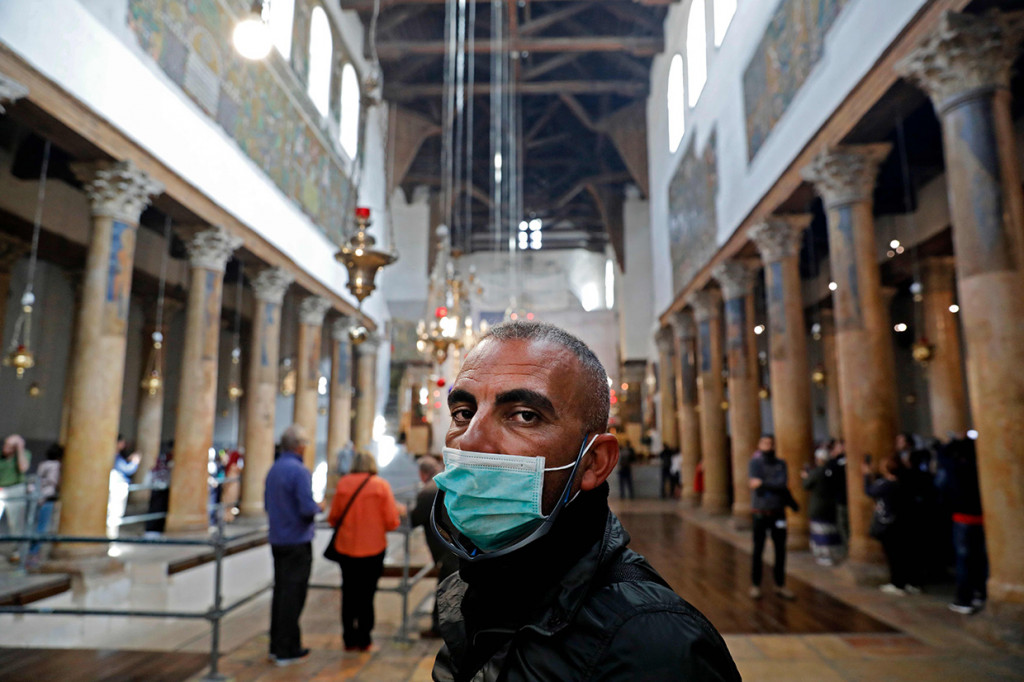 Gereja Kelahiran Yesus tetap buka Kamis, 5 Maret 2020 pagi, tetapi kemungkinan akan ditutup sehari kemudian. 