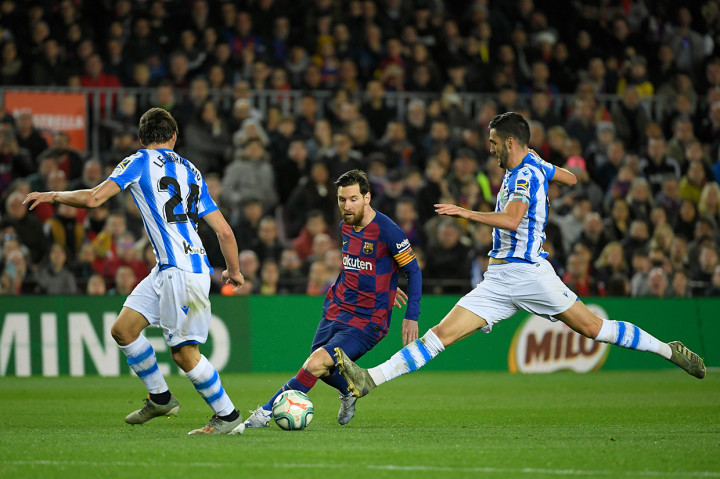 Blaugrana tampil mendominasi. Namun gol yang dinanti baru tiba 10 menit jelang laga usai.