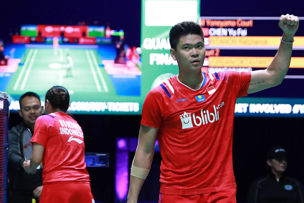 Pebulu tangkis ganda campuran Indonesia Praveen Jordan dan Melati Daeva Oktavianti juga melaju ke semifinal usai mengalahkan lawannya asal Tiongkok Wang Yi Lyu dan Huang Dong Ping dalam babak perempat final turnamen All England Open 2020. 