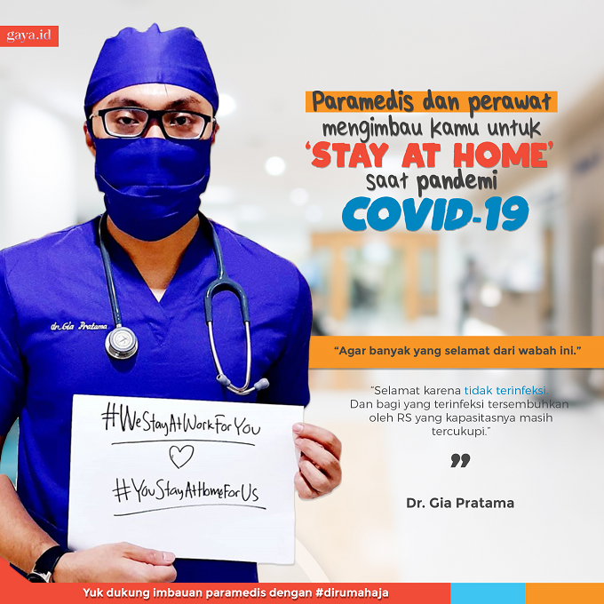 Stay at Home, Selamatkan Diri Kamu Juga yang Lain
