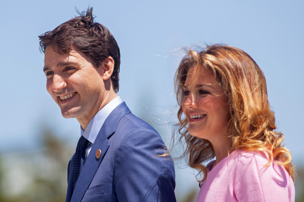 Sejak Sophie dinyatakan positif covid-19, ia bersama keluarganya mengisolasi diri di rumah. Sejauh ini, PM Trudeau dan tiga anaknya tidak menunjukkan gejala penyakit apapun. AFP Photo/Geoff Robins