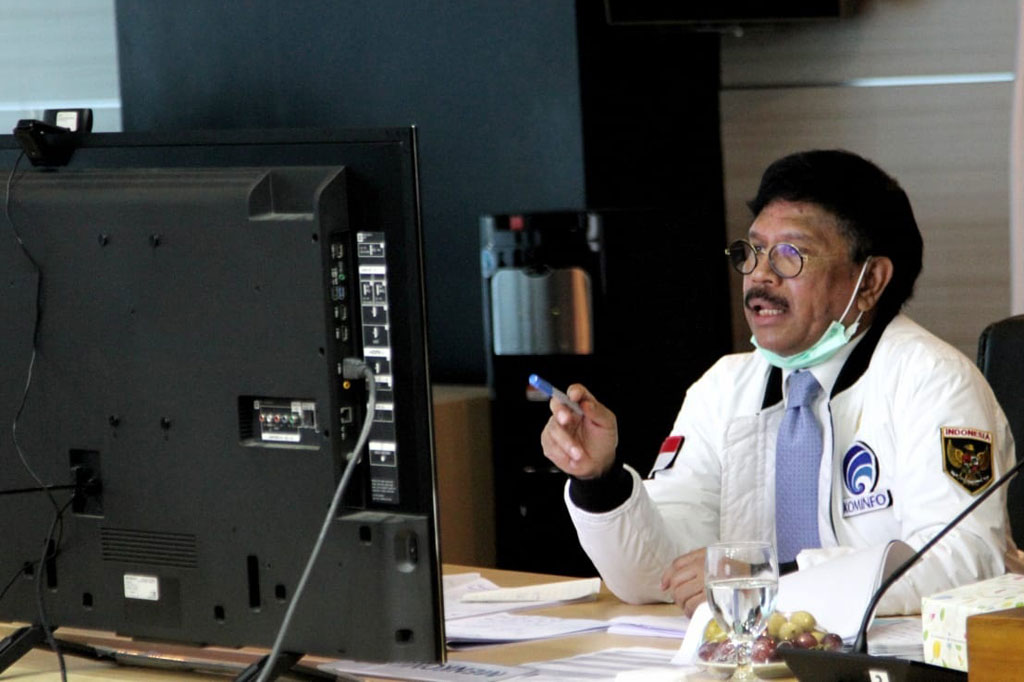 Kementerian Komunikasi dan Informatika menyatakan peningkatan lalu lintas, 'traffic', internet selama periode bekerja dari rumah, 'work from home', masih berada dalam kapasitas para penyedia operator seluler.