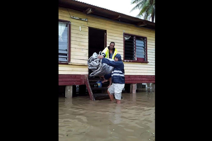 Topan berkategori 5 tersebut menghancurkan bangunan dan membanjiri kota-kota. AFP Photo/HO/International Federation of Red