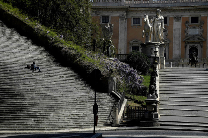 Total kasus virus Korona di Italia saat ini ada di angka 147.577 kasus. Jumlah itu merupakan angka terbanyak ketiga di dunia setelah Amerika Serikat (AS) dan Spanyol. AFP Photo/Filippo Monteforte