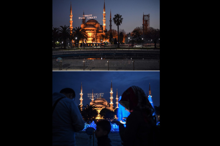 Jutaan umat Muslim memulai bulan Ramadan di bawah penguncian coronavirus atau pembatasan sosial yang ketat. Turki juga telah melarang acara yang mengumpulkan orang banyak seperti buka puasa bersama dan acara berkumpul lainnya guna memutus penyebaran Covid-19.