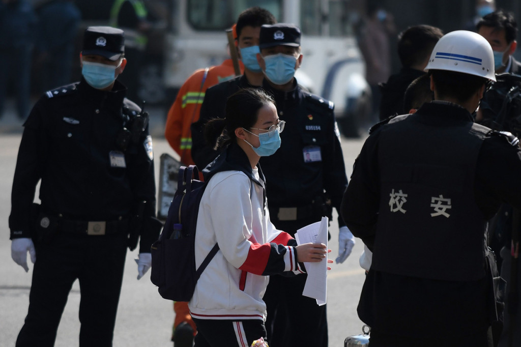 Meski bisa kembali belajar di kelas, terdapat sejumlah penyesuaian pasca pandemi. AFP Photo/Greg Baker