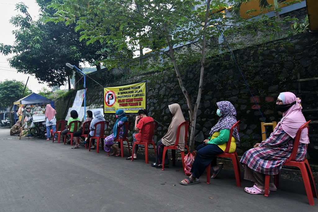 Perumahan di Depok Belanja Sayur  Harus Jaga  Jarak  Medcom id