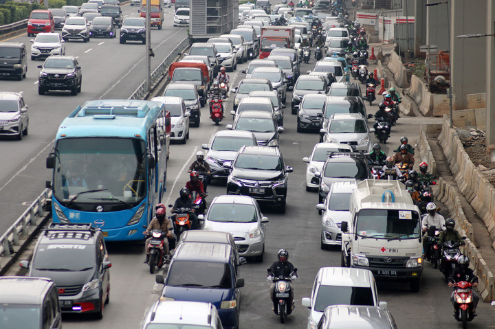 Potret Kemacetan Jakarta Saat PSBB