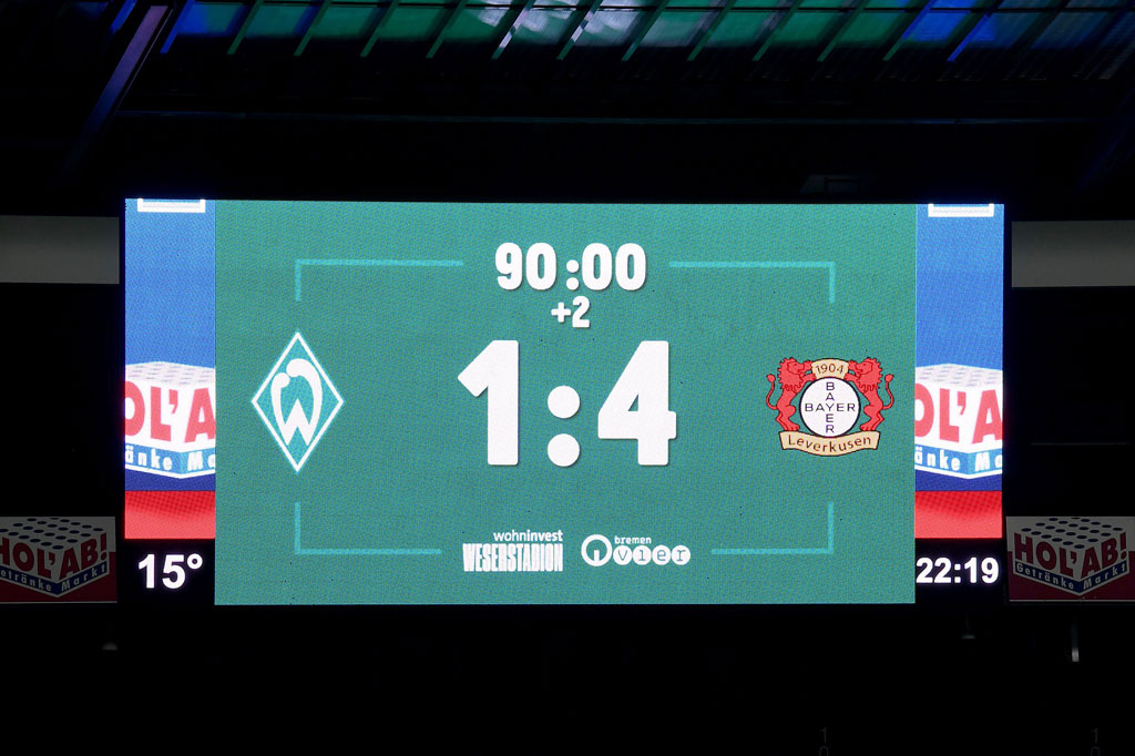 Tambahan tiga poin mengokohkan posisi Leverkusen di peringkat kelima klasemen sementara Liga Jerman dengan koleksi 50 poin, sedangkan Bremen masih terpuruk di urutan ke-17 dengan 18 poin.