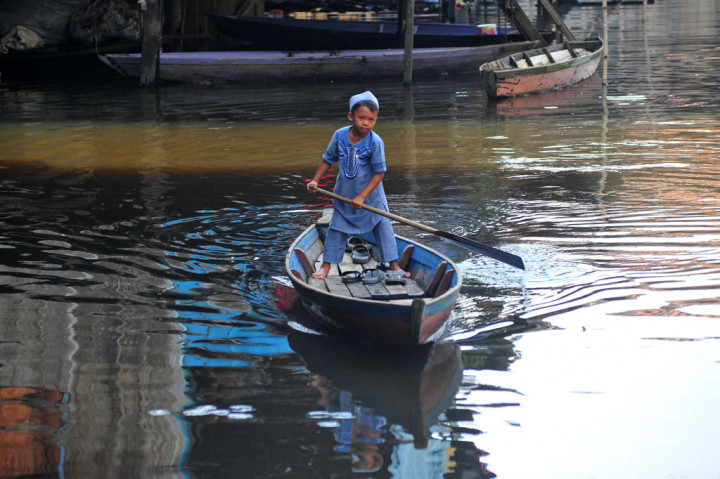Sejumlah titik kawasan permukiman di daerah itu kembali terdampak banjir luapan Sungai Batanghari akibat meningkatnya intensitas hujan di bagian hulu sungai.