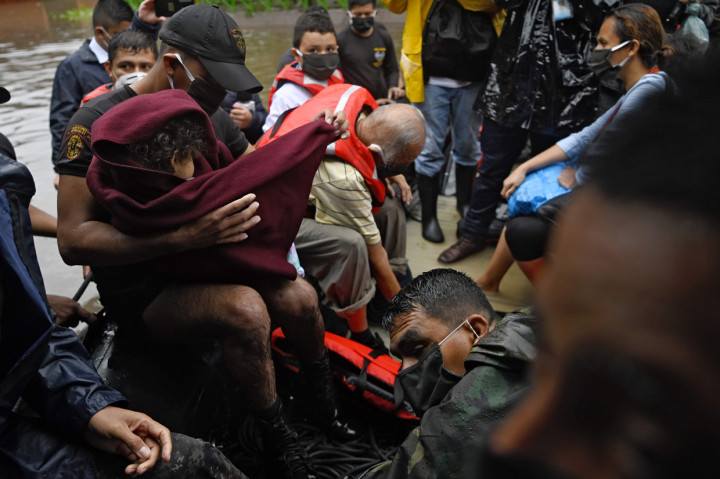 Sembilan orang tewas akibat bencana tersebut. AFP Photo/Marvi Recinos