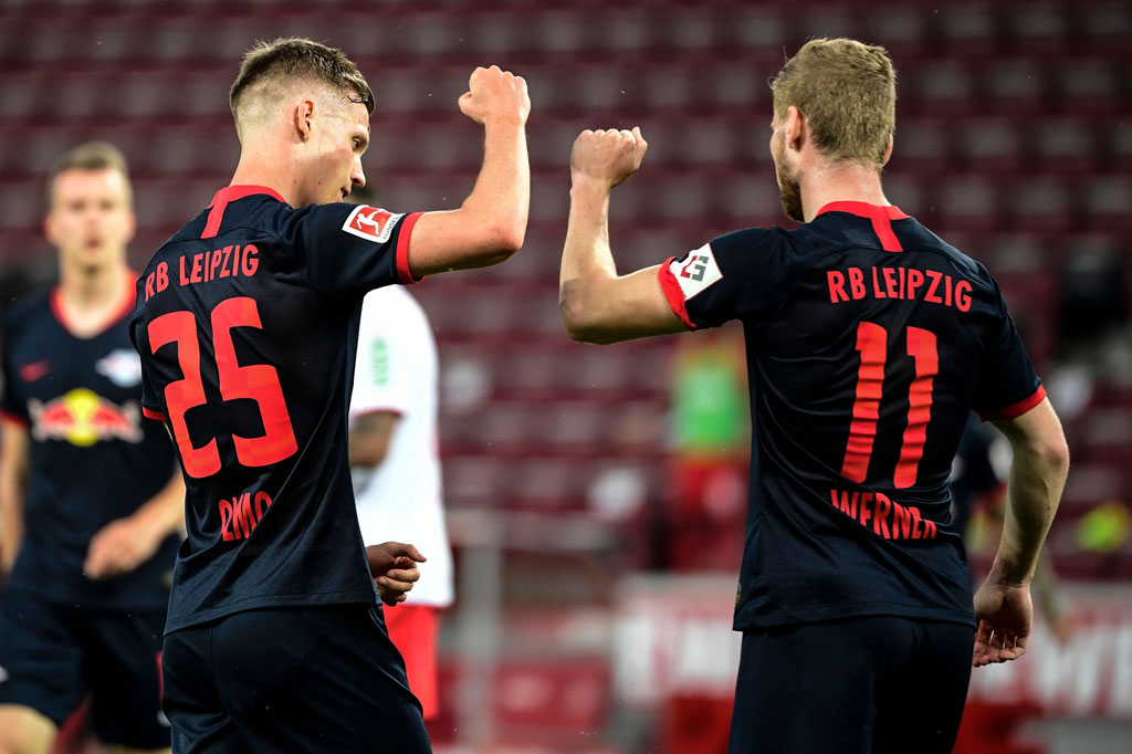Namun dua menit berselang Leipzig segera menjauhkan diri lagi dari kejaran tuan rumah saat Dani Olmo menyambar bola liar hasil sapuan tak sempurna barisan pertahanan Cologne atas situasi sepak pojok.