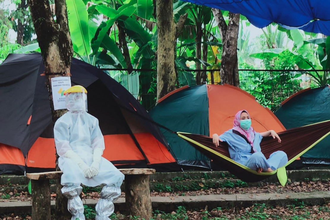 Melihat Tempat Isolasi Nuansa Camping di RSUD Sekayu ...