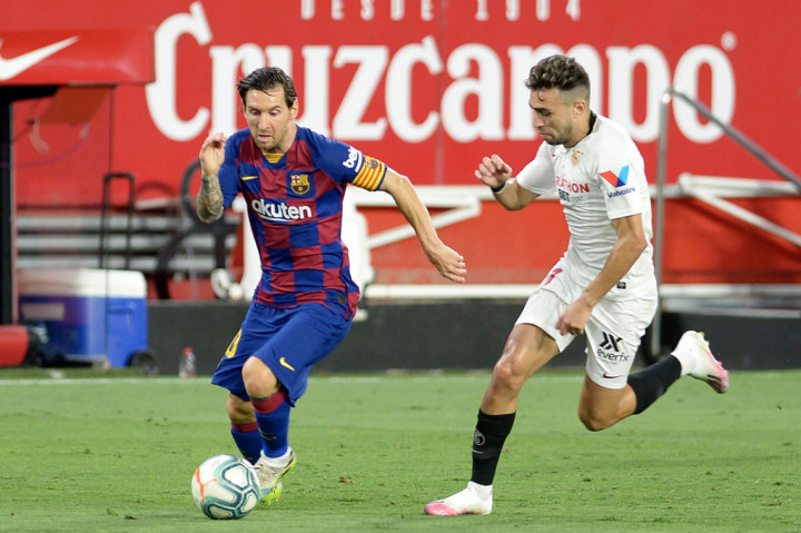 Dalam pertandingan di Ramon Sanchez Pizjuan, statistik mencatat Barcelona mendominasi lebih dari 60 persen penguasaan bola sepanjang laga.