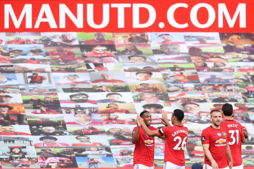 Manchester United mengalahkan Sheffield United 3-0 dalam lanjutan Liga Inggris. AFP Photo/Michael Regan
