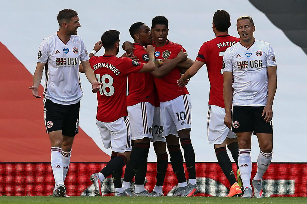 Sementara Sheffield United tetap di peringkat kedelapan dengan 44 poin. AFP Photo/Martin Rickett
