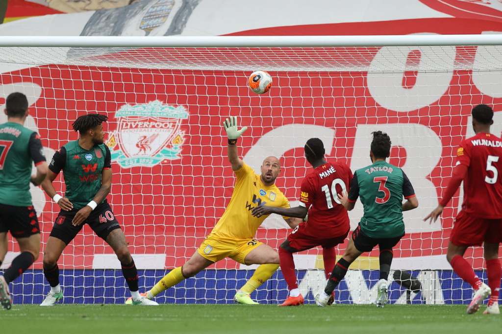 Dua gol tersebut dicetak oleh Sadio Mane dan pemain muda Curtis Jones di babak kedua. Setidaknya, Liverpool harus menanti satu jam lebih untuk gol-gol tersebut. AFP Photo/Carl Recine