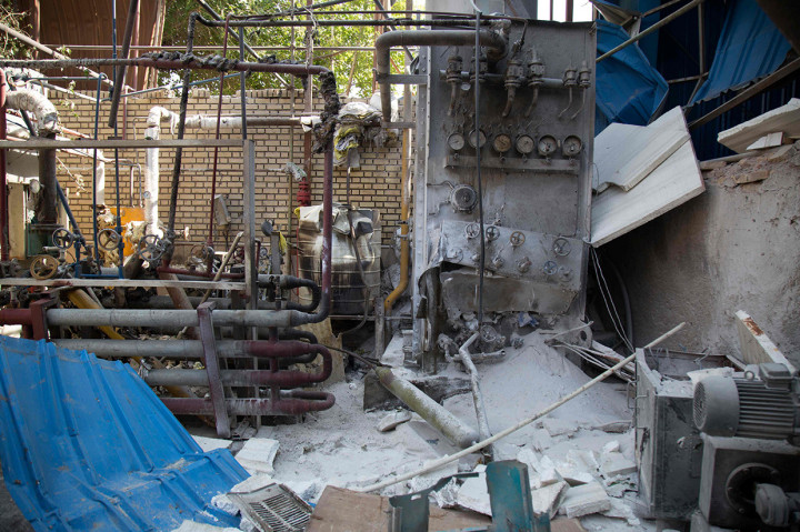 Kondisi Pabrik Oxijen yang porak-poranda usai terjadi ledakan dahsyat pada Selasa, 7 Juli 2020 waktu setempat.