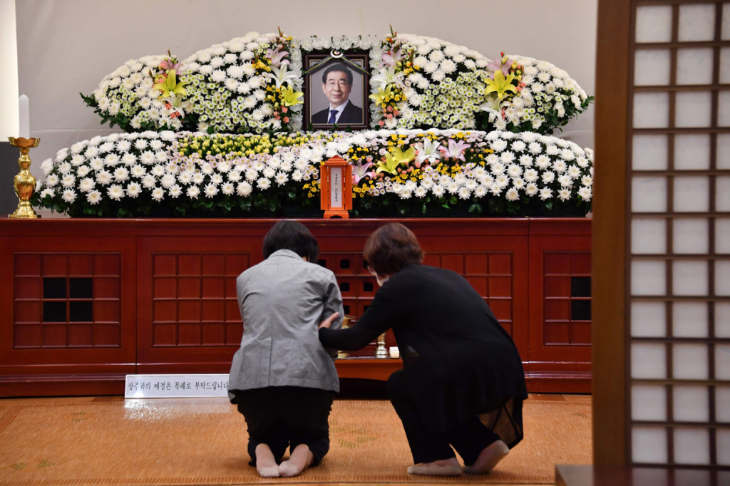 Wali kota Seoul, Park Won-soon ditemukan tewas setelah sebelumnya dikabarkan menghilang di tengah tuduhan skandal pelecehan seksual yang menimpa dirinya. AFP Photo/Seoul City Government