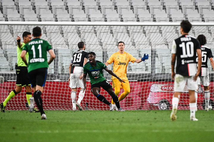 Upaya keras Atalanta akhirnya menuai hasil. Zapata kerja sama dengan Papu Gomez, sebelum sang pemain Kolombia  tersebut melepaskan sepakan keras kaki kanan mendatar untuk menaklukkan kiper Wojciech Szczesny.