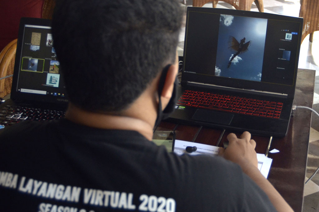 Lomba layang-layang virtual tersebut diselenggarakan untuk mewadahi pehobi layang-layang agar tetap dapat berkompetisi selama masa pandemi covid-19.